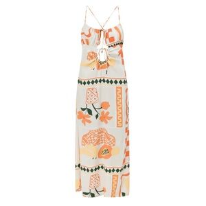 SABO Skirt Piper Midi Dress in Prego Rossa print